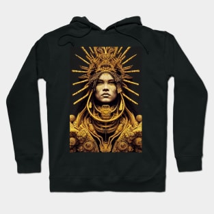 Ancient Woman with Gold Ornaments- best selling Hoodie